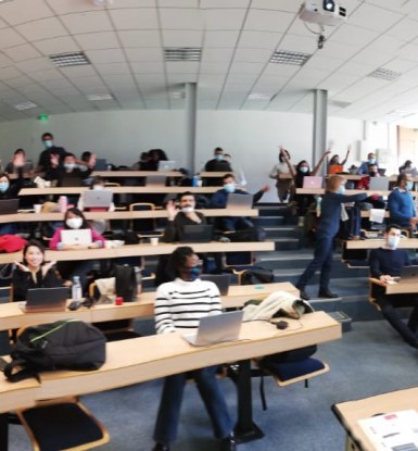 emlyon business school stands out as one of the few French business schools to have continued classes on campus during the pandemic.