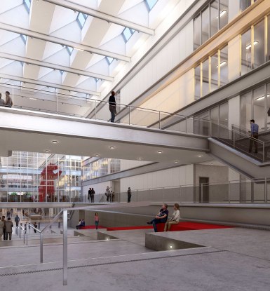 L’escalier monumental du campus d’emlyon
