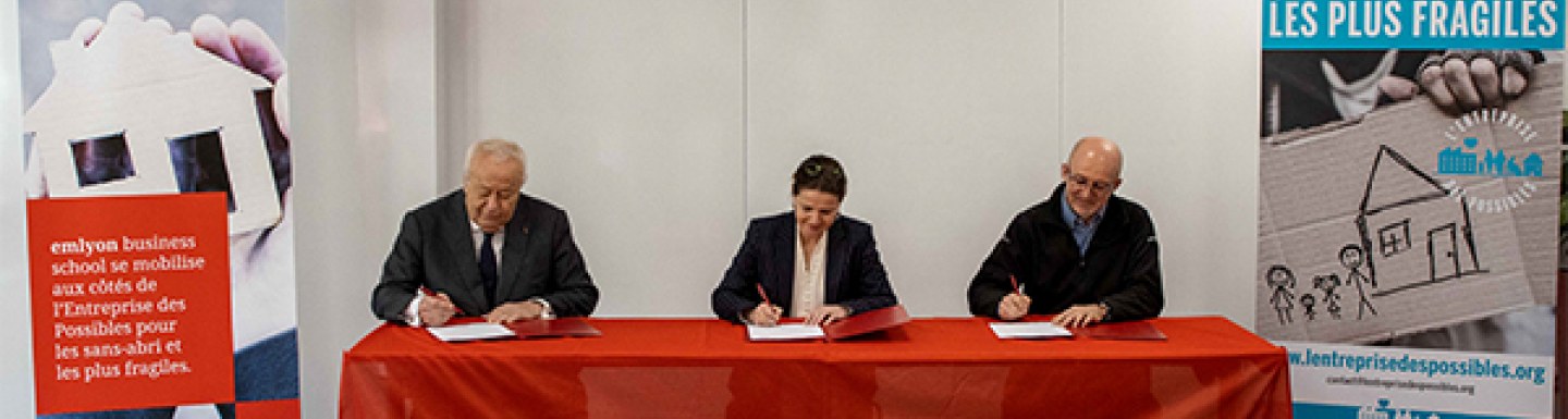 Ce partenariat entre emlyon business school et l’Entreprise des Possibles est une formidable opportunité pour l’Ecole de porter et de partager des convictions en faveur d’une société plus inclusive.
