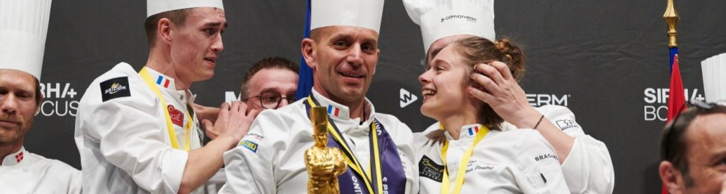 The Lyonnaise Chef Tissot of Institut Paul Bocuse won the Bocuse d’Or this year.