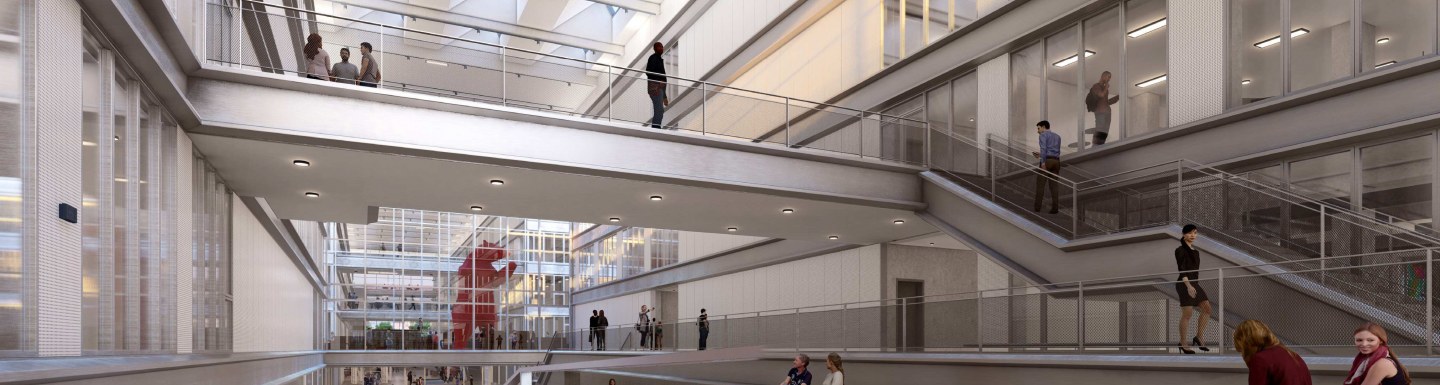 L’escalier monumental du campus d’emlyon