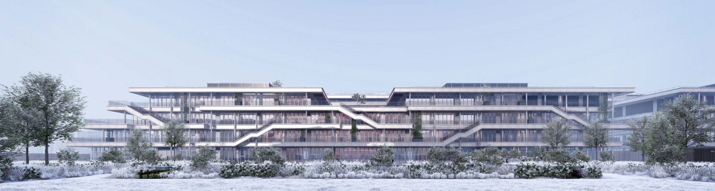Le nouveau campus emlyon, avenue Jean Jaurès.