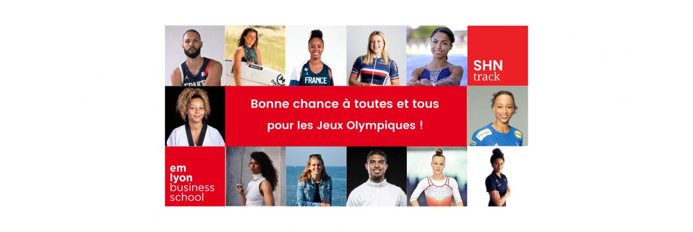 emlyon business school souhaite de très bons Jeux Olympiques à tous les athlètes qu’elle accompagne grâce à ses programmes SHN.