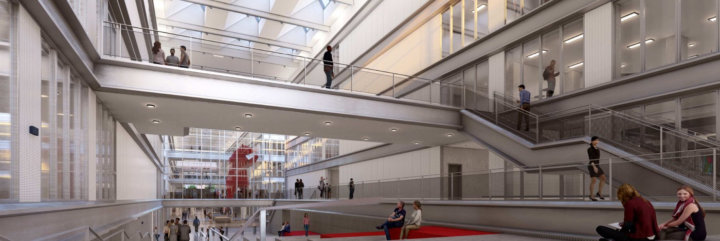 L’escalier monumental du campus d’emlyon