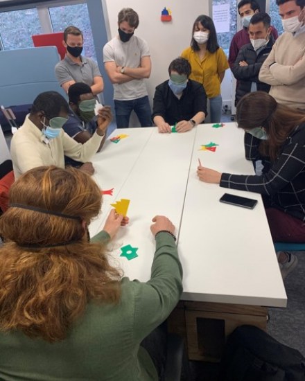 emlyon provides online tools including Zoom, WhatsApp groups, Kahoot, Menti, Doodle, and Microsoft teams that enable International MBA students to keep up with studies and engage in groupwork when not on campus.